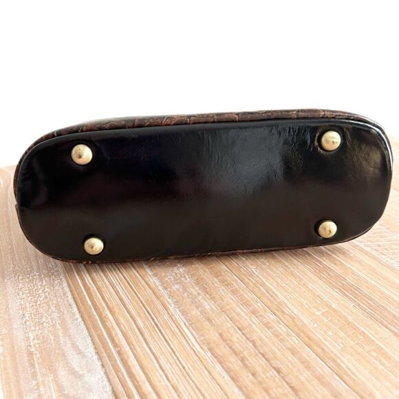 Patricia Nash Laureana Frame Kiss Lock Satchel Bag Purse Abstract Animal Print - Picture 4 of 8